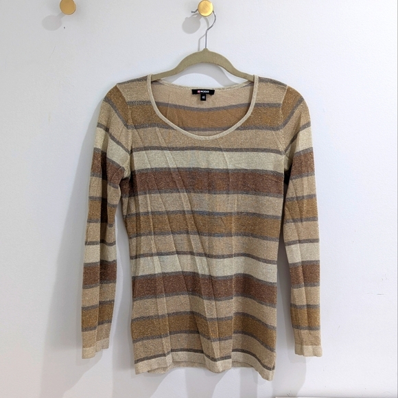 Golden semi transparent sweater from Modis - Picture 1 of 5
